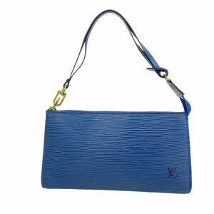 Louis Vuitton Epi Pochette Accessoires M52945 Toledo Blue Women's Bag/Pouch